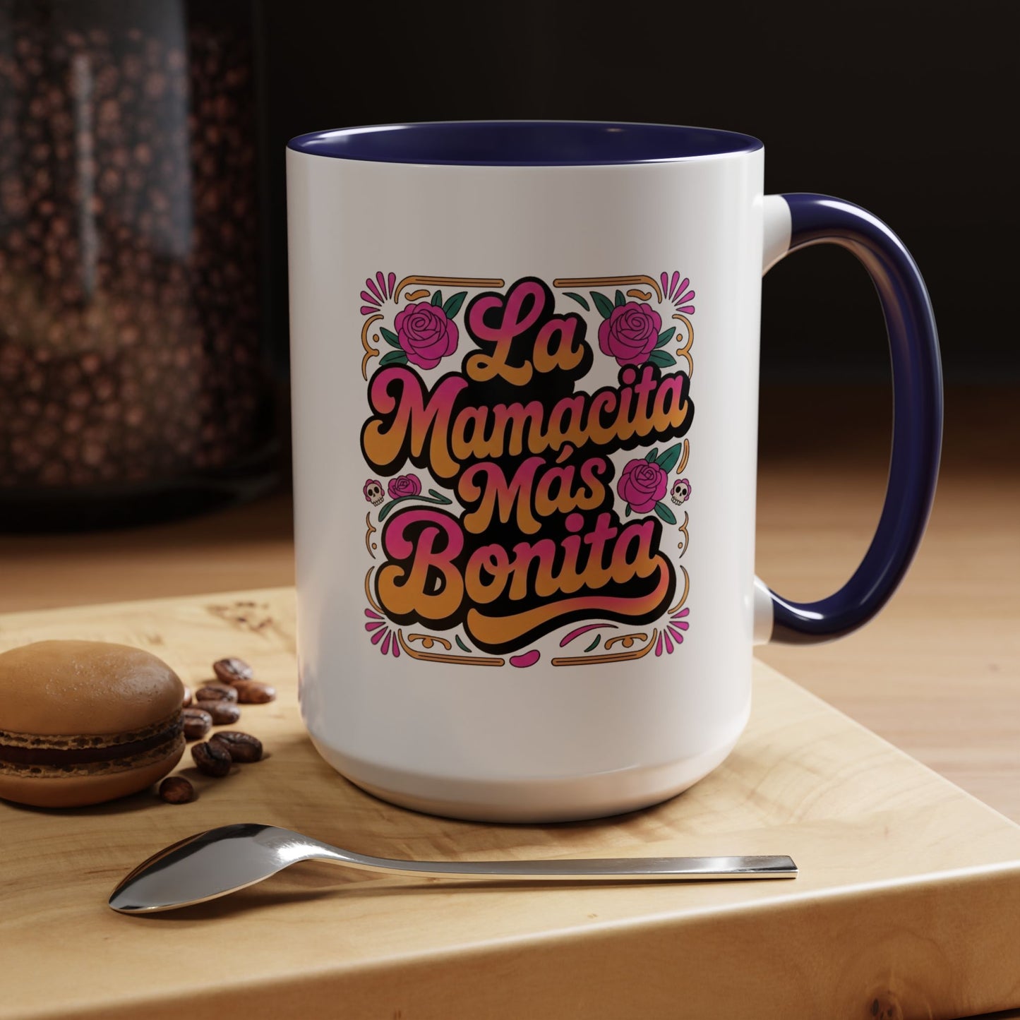 La Mamacita Mas Bonita Mug Groovy | Mamacita Gift Coffee Cup | Retro 70s Mom Mug | Latina Mother Gift for Her | Spanish Mothers Day Gift
