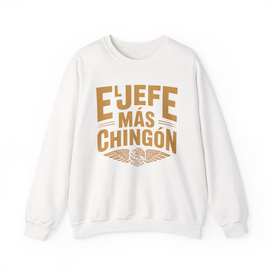 El Jefe Mas Chingon Sweatshirt - Latino Pride Boss Shirt, Hispanic Heritage Gift, Spanish Saying Sweater, Cultura Latina Clothing