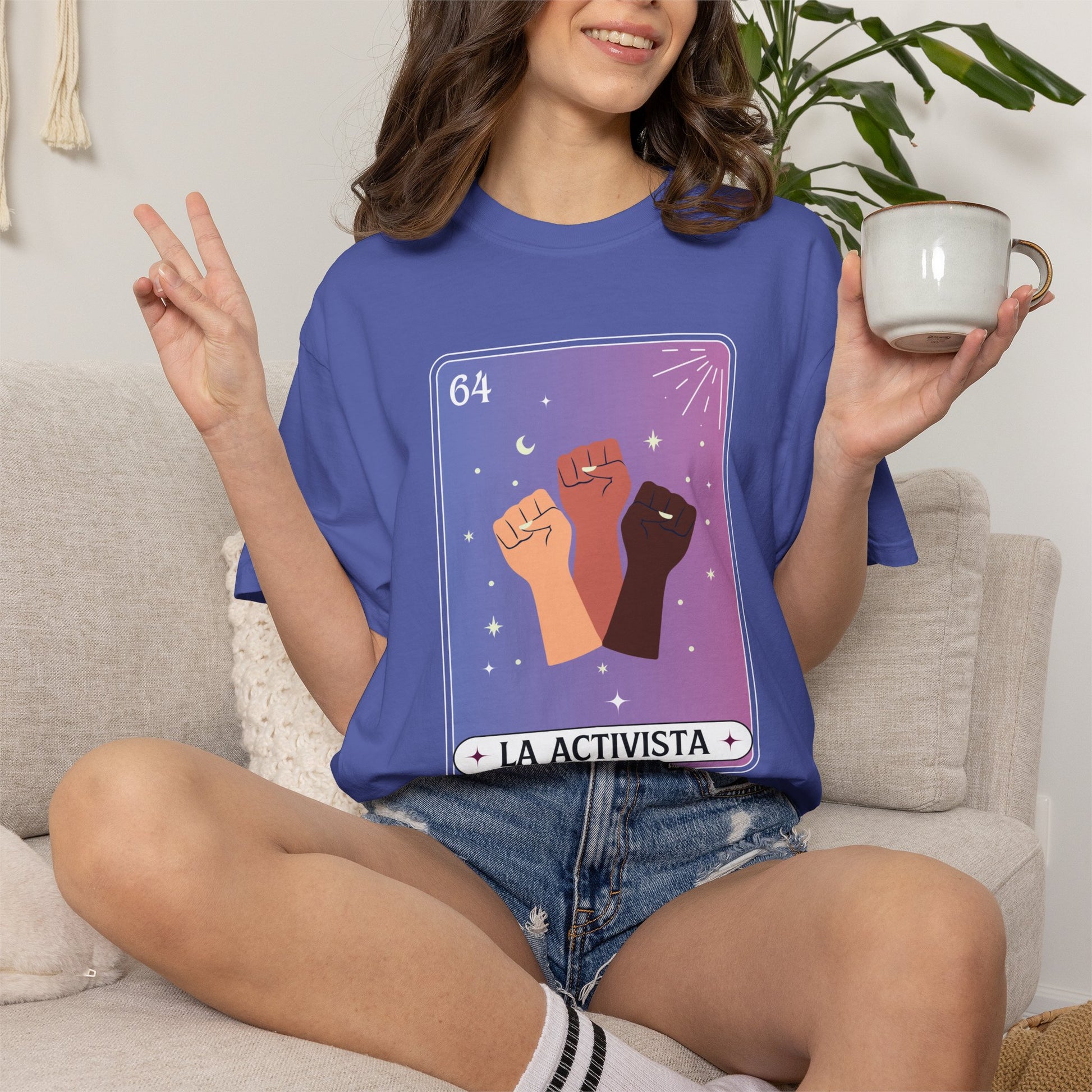 La activista Shirt T-Shirt — Latina Empowerment , Millennial Loteria , Mexican Shirt , Latina Shirt (view 3 of 14)