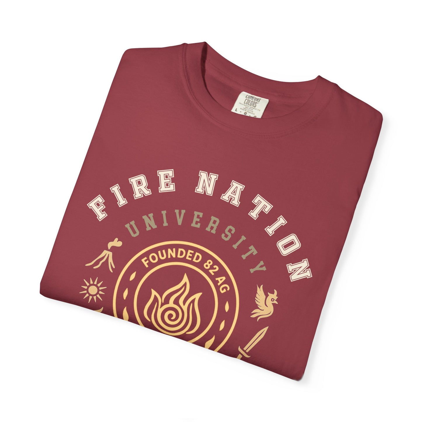 Fire Nation University Shirt | The Last Airbender Gift , Earth Kingdom Tee | Anime Fan Art