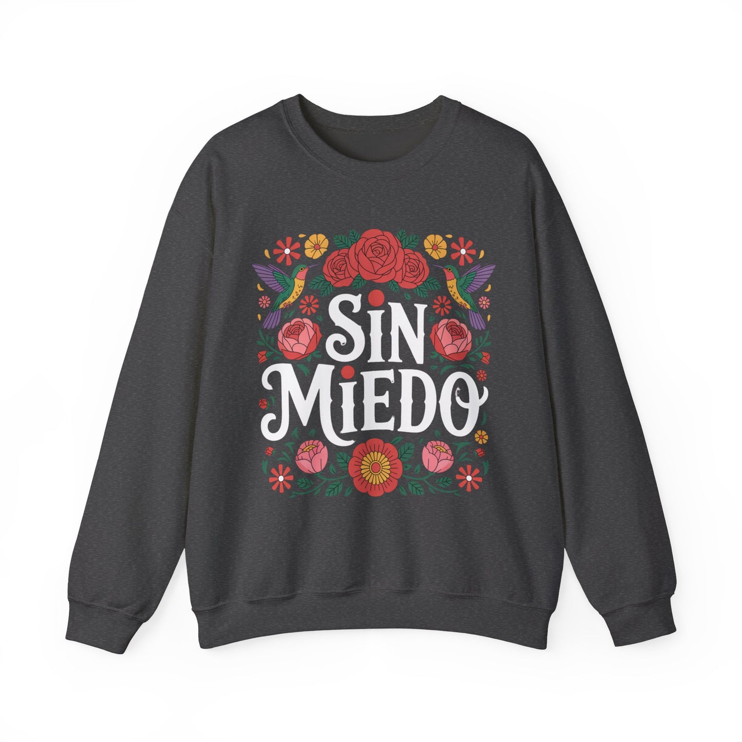 Sin Miedo Sweatshirt - Faith Over Fear Spanish Christian Hoodie - Catholic Gift - Latino Religious Sudadera Cristiana