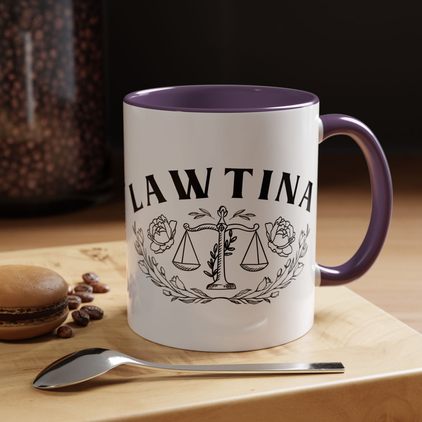Lawtina Mug - Latina Lawyer Gift, Abogada Latina Coffee Cup, Law Student Gift, Mujer Power, Latino Heritage