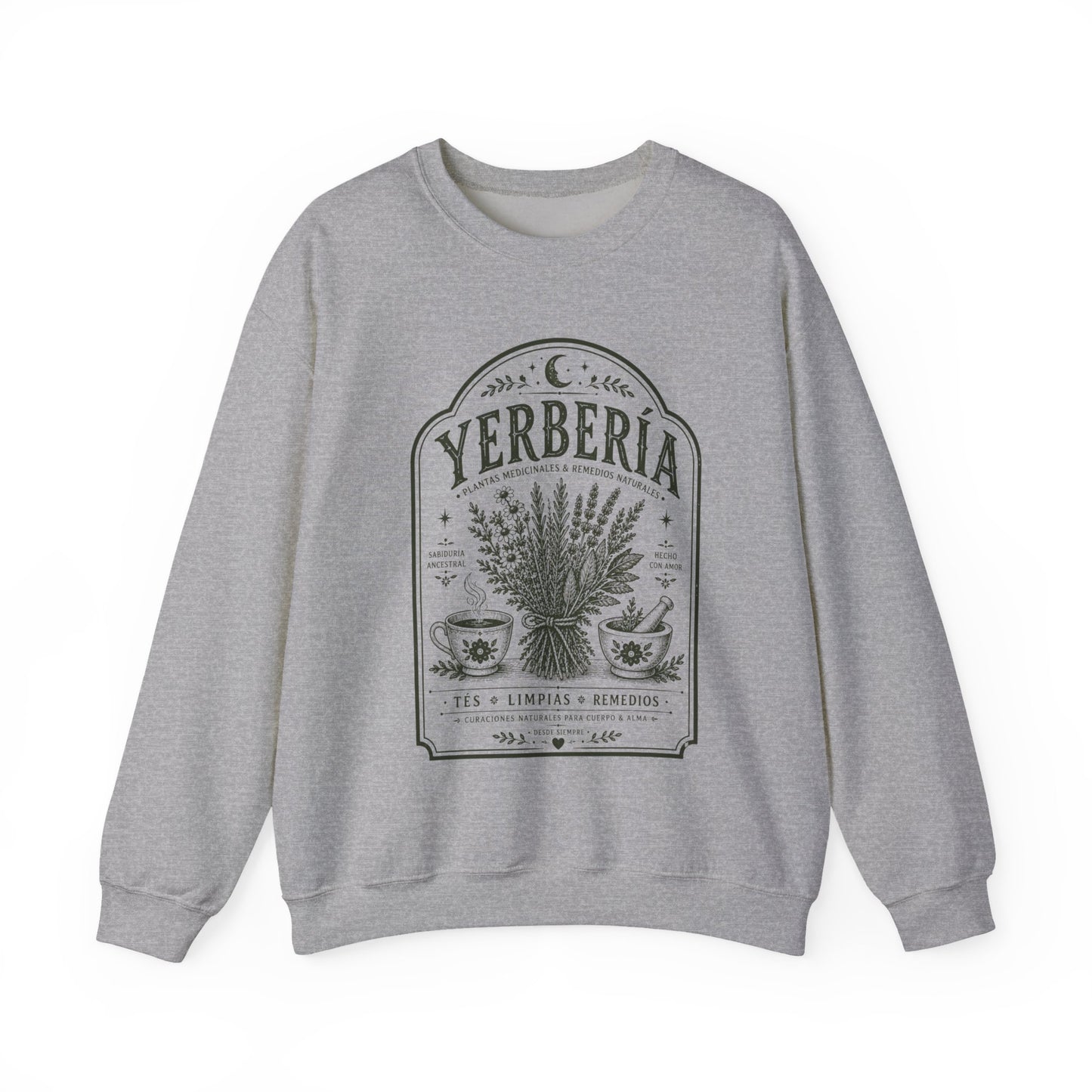 Yerberia Sweatshirt - Latina Curandera Sudadera - Spanish Gift for Her - Regalos para Mujer - Latina Pride Pullover