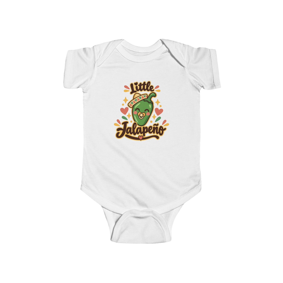 Little Jalapeno Onesie - Mexican Baby Bodysuit - Funny Latino Baby Shower Gift - Cute Spicy Chile Infant One Piece