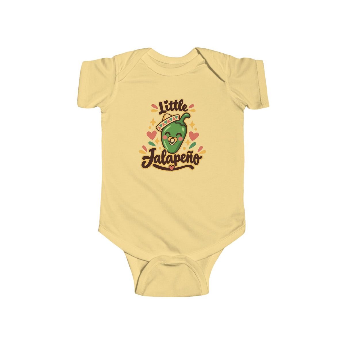 Little Jalapeno Onesie - Mexican Baby Bodysuit - Funny Latino Baby Shower Gift - Cute Spicy Chile Infant One Piece