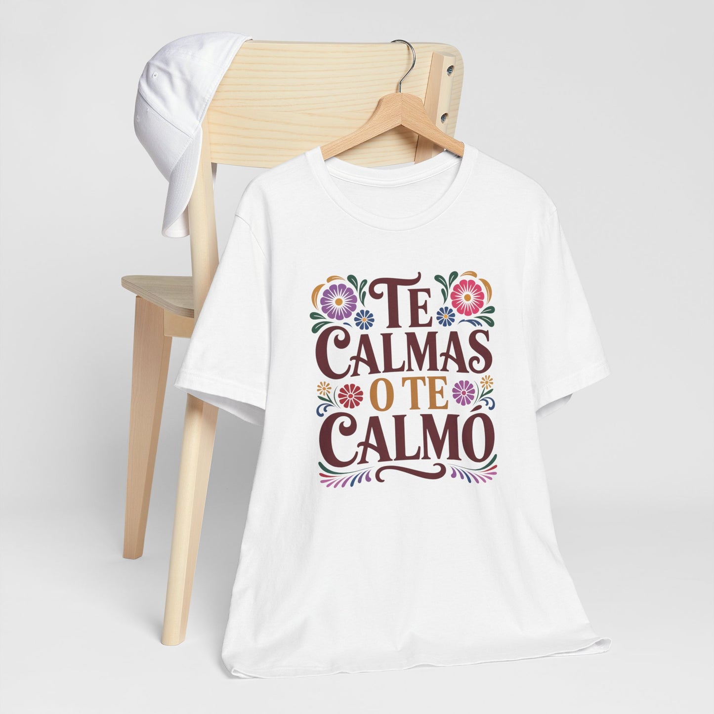 Te Calmas O Te Calmo T-Shirt - Funny Spanish Meme Shirt - Latino Humor Tee - Sassy Hispanic Gift - Bilingual Humor Tshirt
