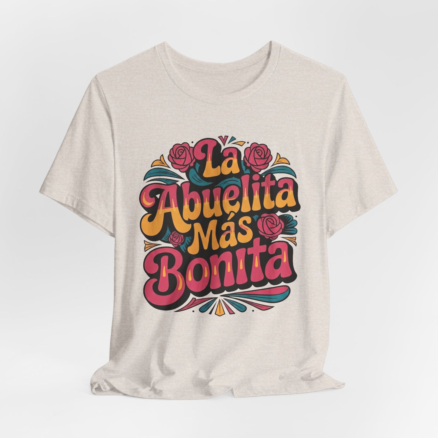 Groovy Art La Abuelita Mas Bonita Shirt, Abuelita Gift, Latina Grandmother Gift,  Abuela Birthday Gift, Mother's Day Abuela