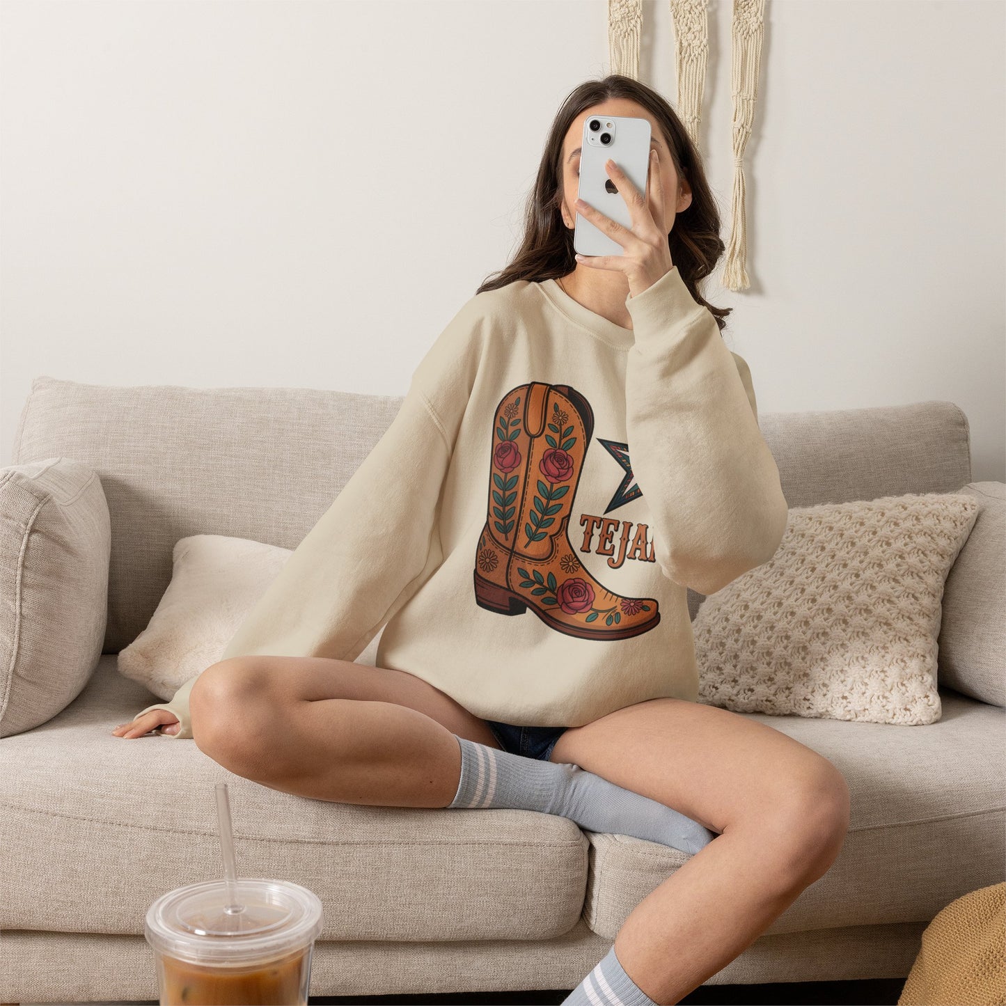 Tejana Sweatshirt | Texas Latina Pride Gift | Houston Dallas San Antonio Girl | Hispanic Pride Hoodie | Tejana Mujer Regalo