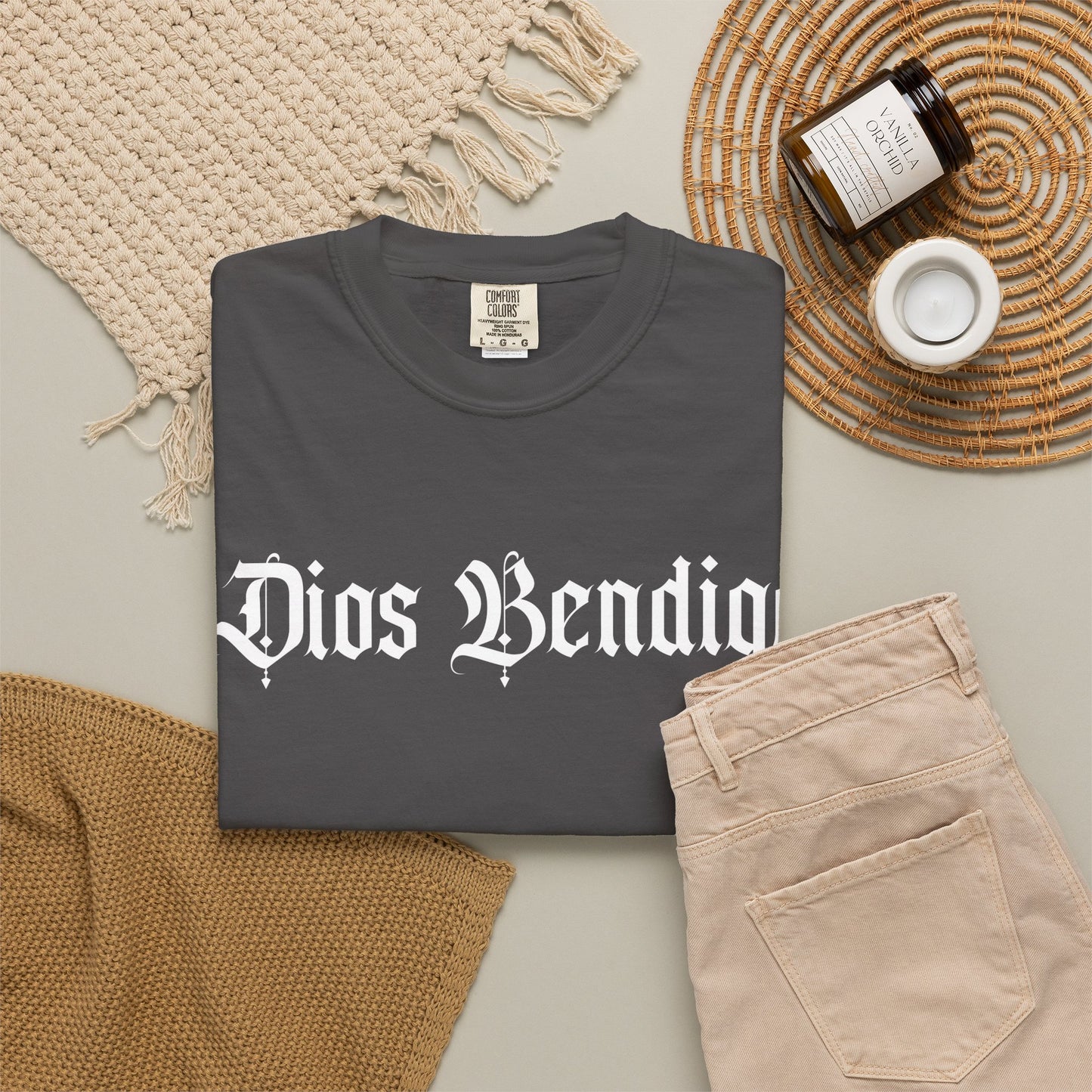 Dios Bendiga Shirt |  Chicano Streetwear Tee | Latino Graphic Tee | Camisa Cristiana | Comfort Colors T Shirt
