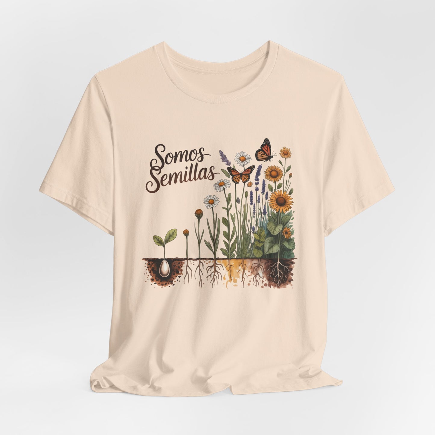 Somos Semillas T-Shirt - We Are Seeds Tee - Latino Heritage Gift - Hispanic Pride Shirt - Inspirational Growth Mindset