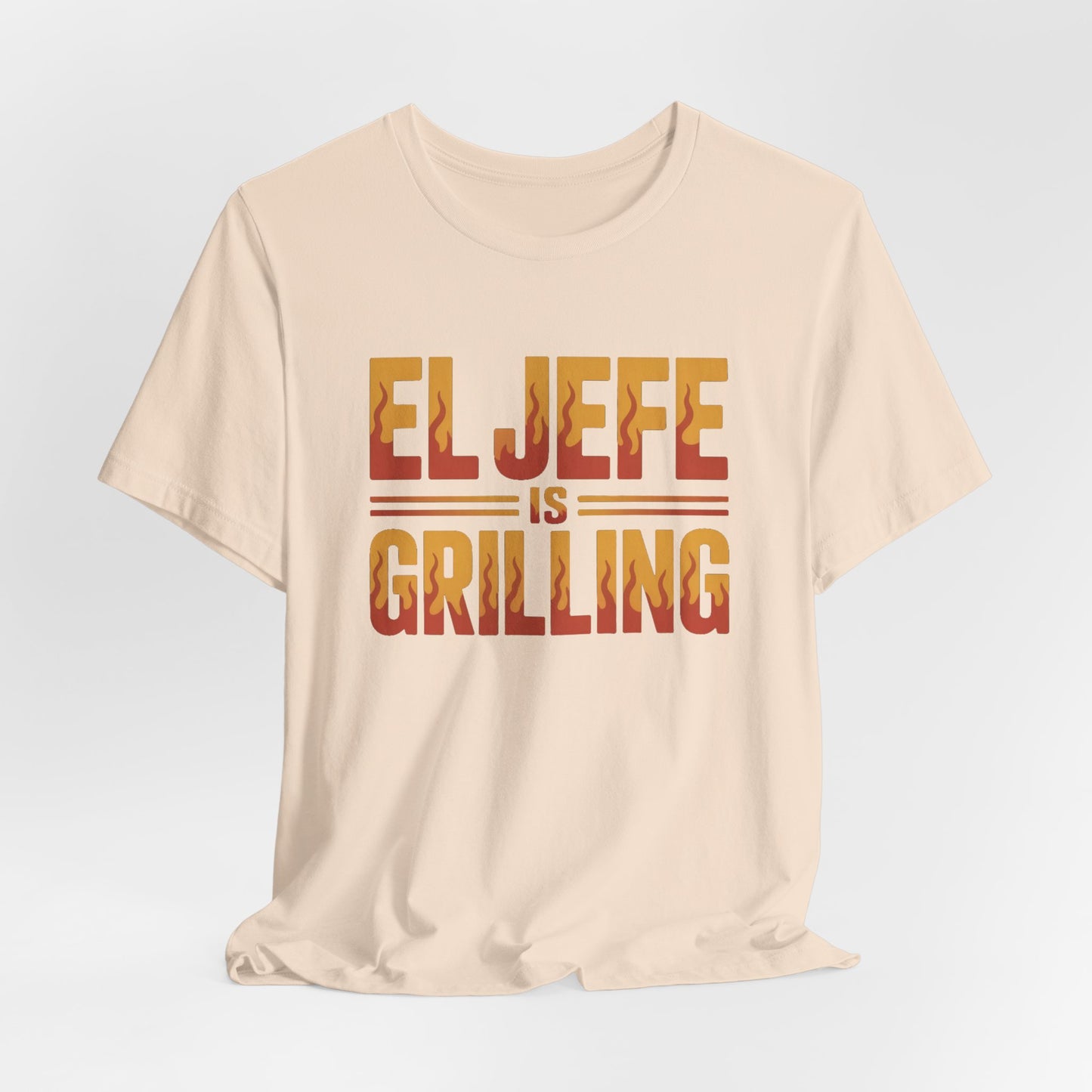 El Jefe is Grilling T-Shirt - Latino Boss Man Shirt, Hispanic Pride Tee, Spanish Jefe Gift, Latino Heritage Clothing