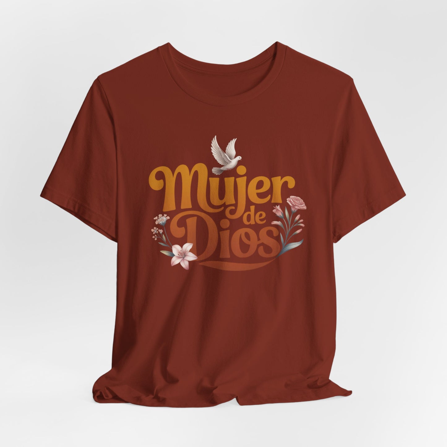 Mujer de Dios T-Shirt - Faith Based Latina Tee - Christian Spanish Gift - Catholic Blessed Mujer Shirt
