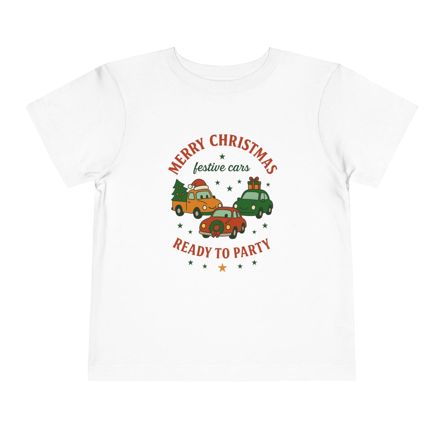 Christmas Cars Toddler Short Sleeve Tee