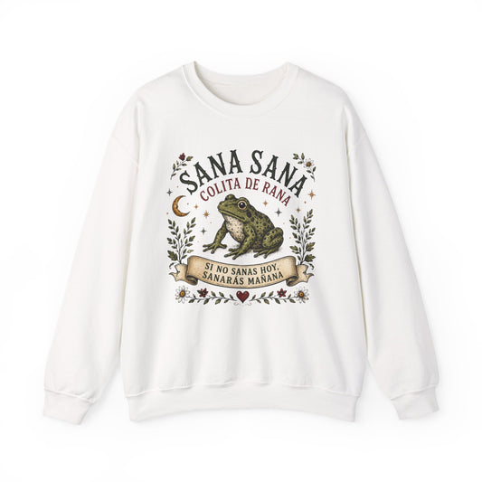 Colita De Rana Sweatshirt - Funny Spanish Saying Sudadera - Latina Gift - Bilingual Humor Pullover - Regalos Para Mujer