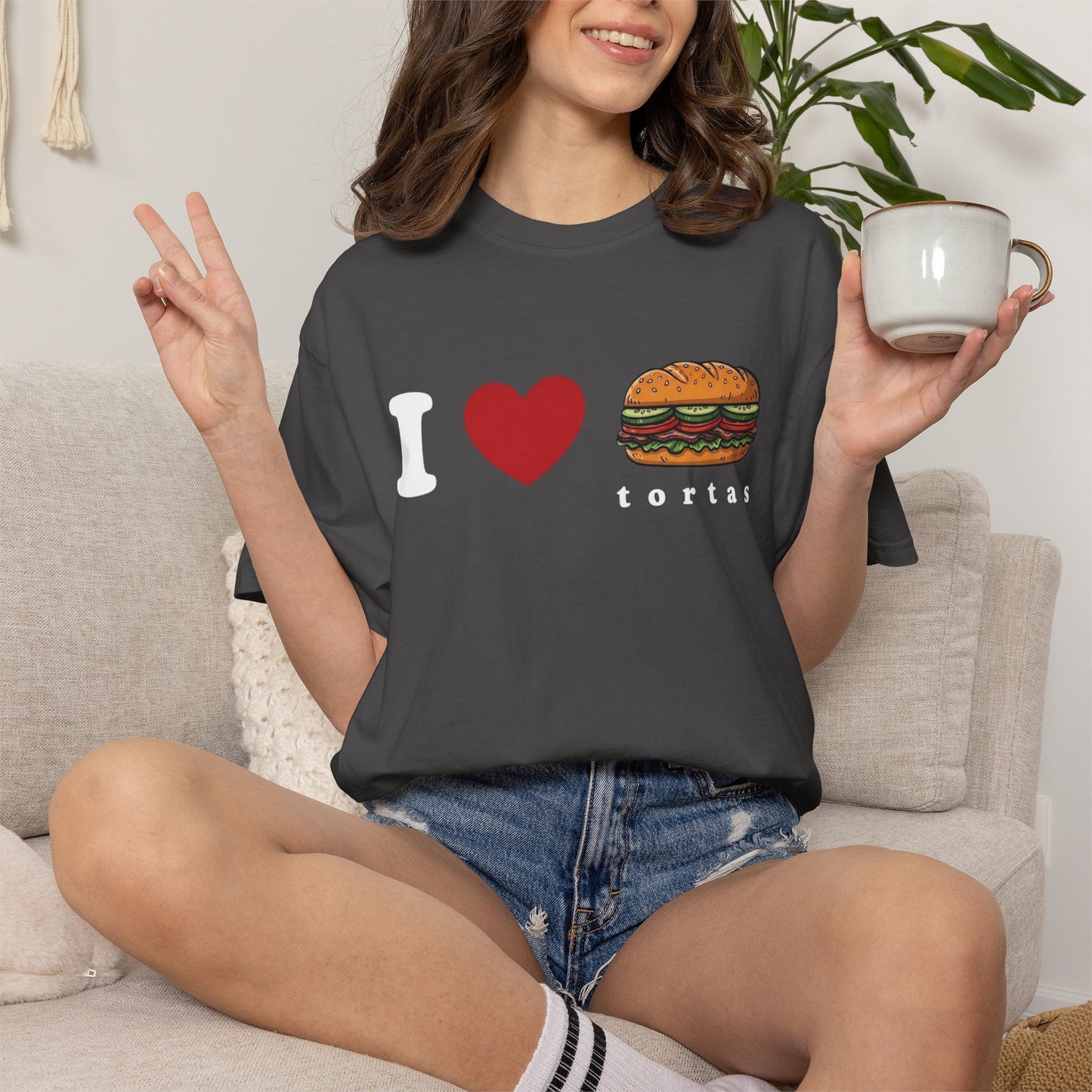 I love Tortas Shirt, Comfort Colors Bilingual Tee, Funny Gift for Men