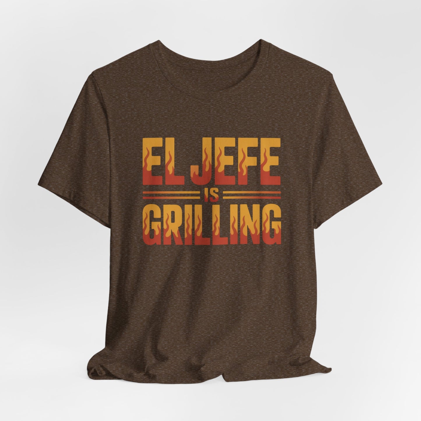 El Jefe is Grilling T-Shirt - Latino Boss Man Shirt, Hispanic Pride Tee, Spanish Jefe Gift, Latino Heritage Clothing