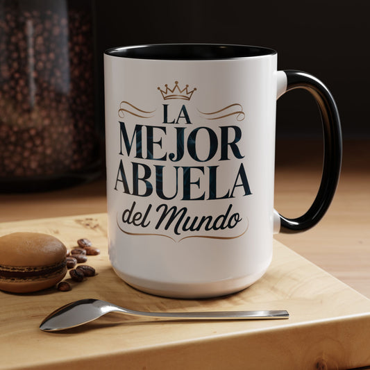 Abuelita Mug - Latino Family Gift for Spanish Grandmother | Abuela Querida Coffee Cup | Hispanic Grandma Love Mug