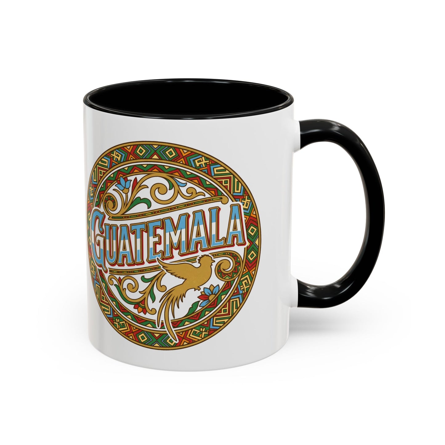 Guatemala Mug - Guatemalteco Pride Coffee Cup, Chapina Cultura Gift, Quetzal Bird Design, Central American Heritage