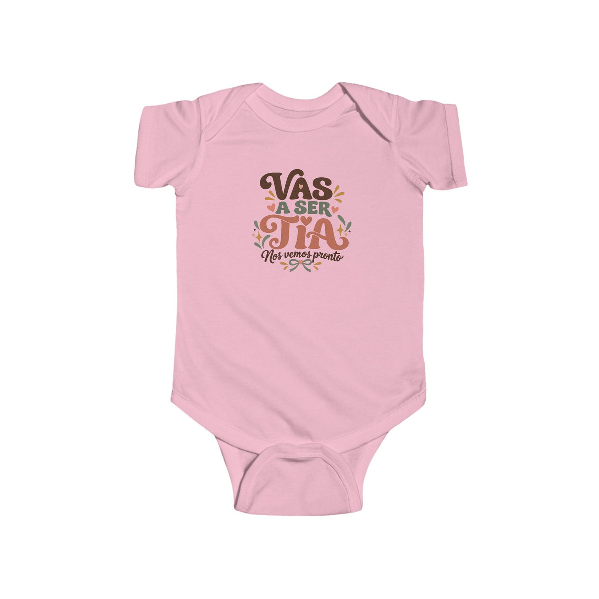 Vas a Ser Tia Onesie - Future Tia Announcement Bodysuit - Latina Aunt Reveal Baby Gift - Nos Vemos Pronto Onesie