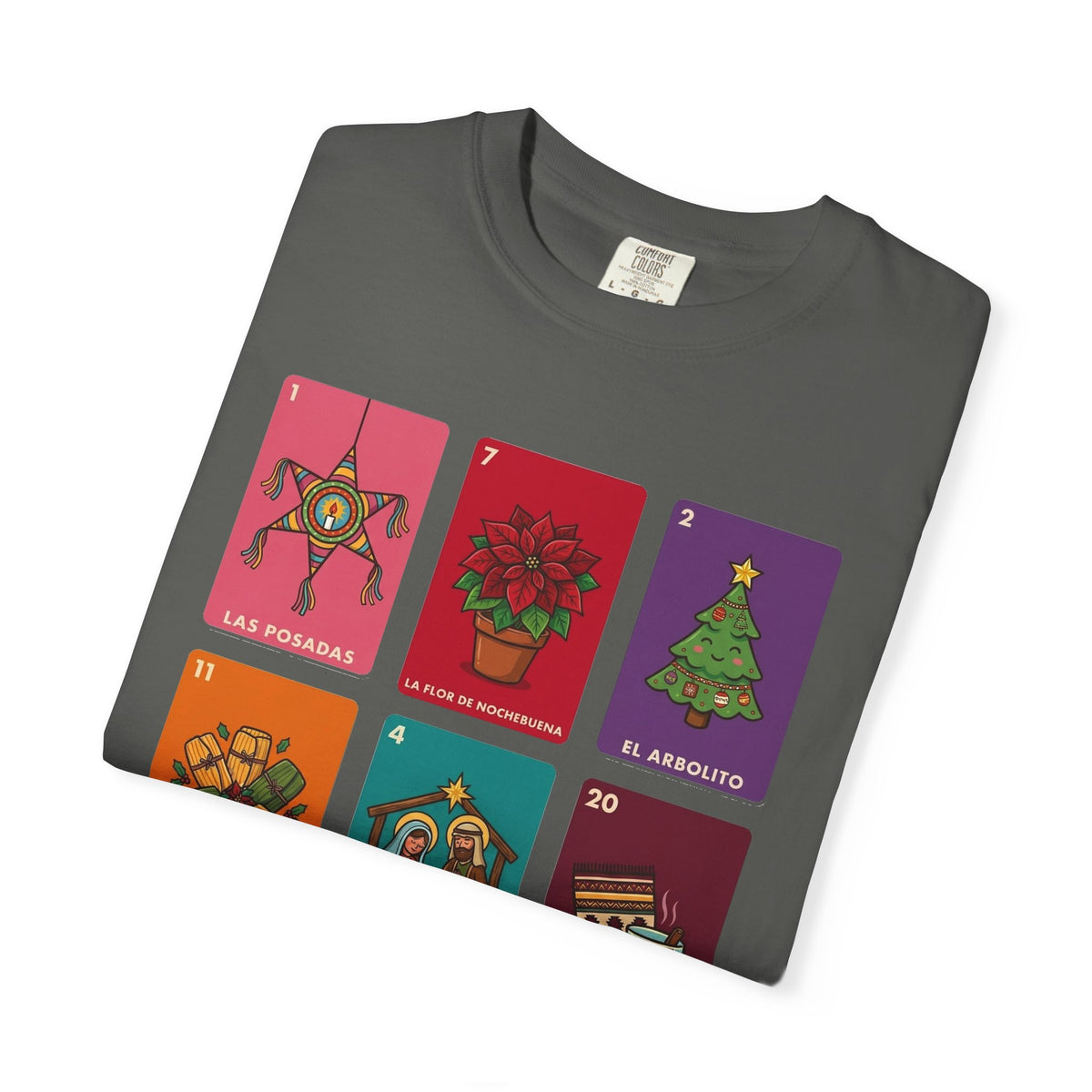 Loteria Navidad Shirt - Mexican Christmas Loteria Tee - Navidad Mexicana Posadas Tamales Ponche - Feliz Navidad Gift