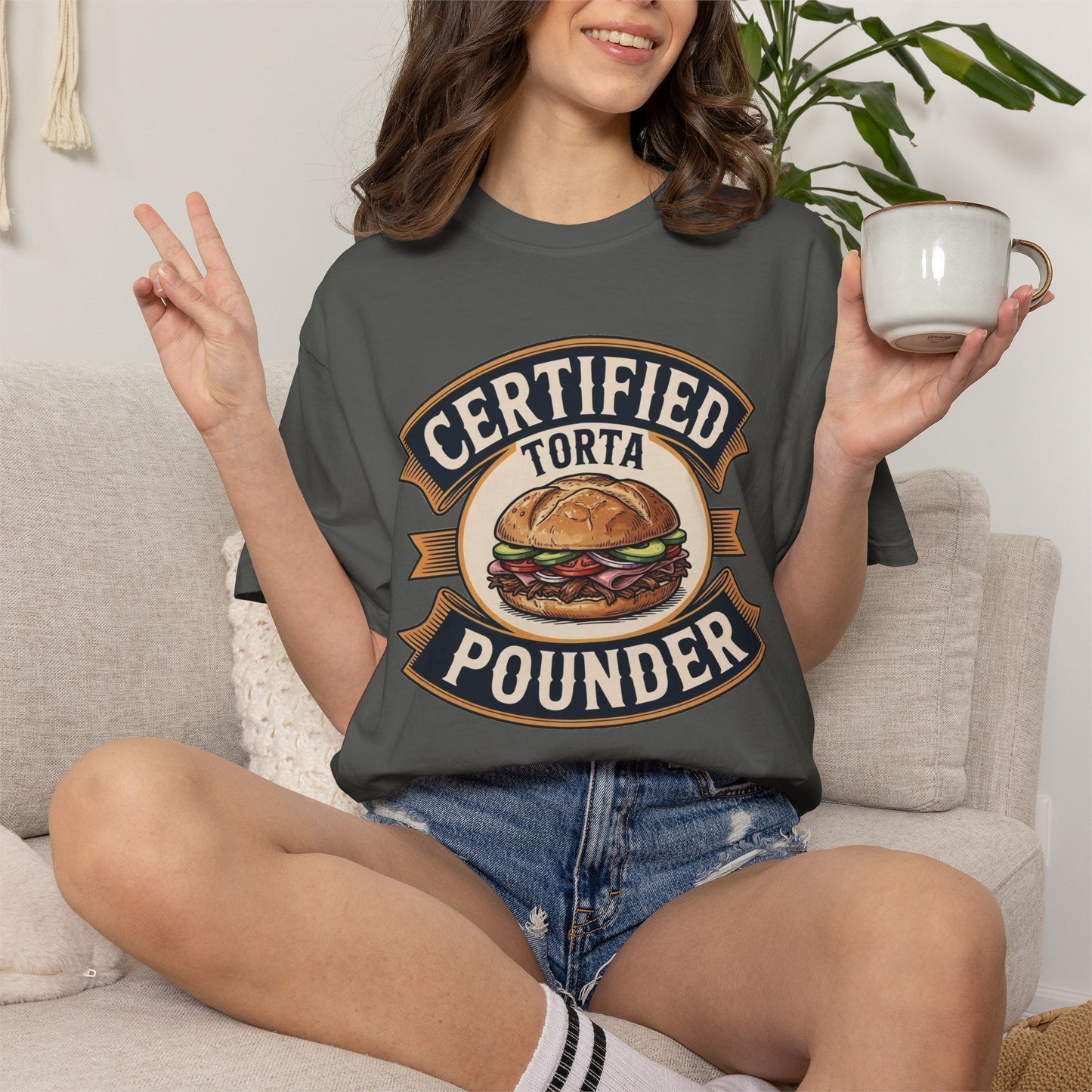 Certified Torta Pounder Shirt, Comfort Colors Bilingual UnisexTee, Funny Gift for Men