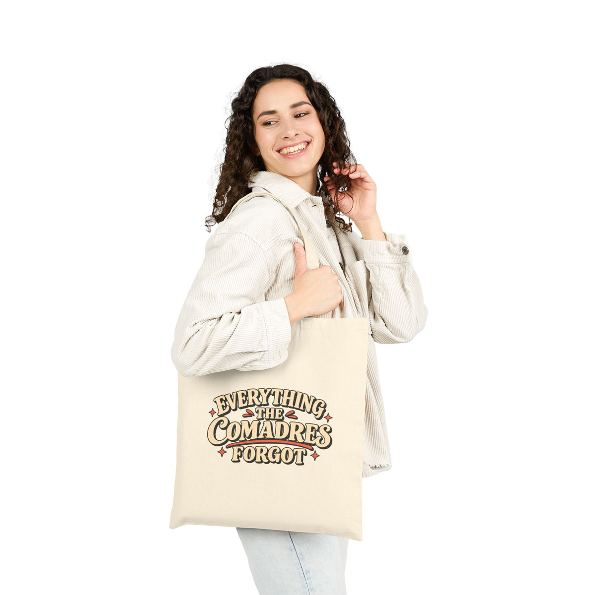 Everything The Comadres Forgot Tote - Funny Comadre Gift - Latina Canvas Tote Bag