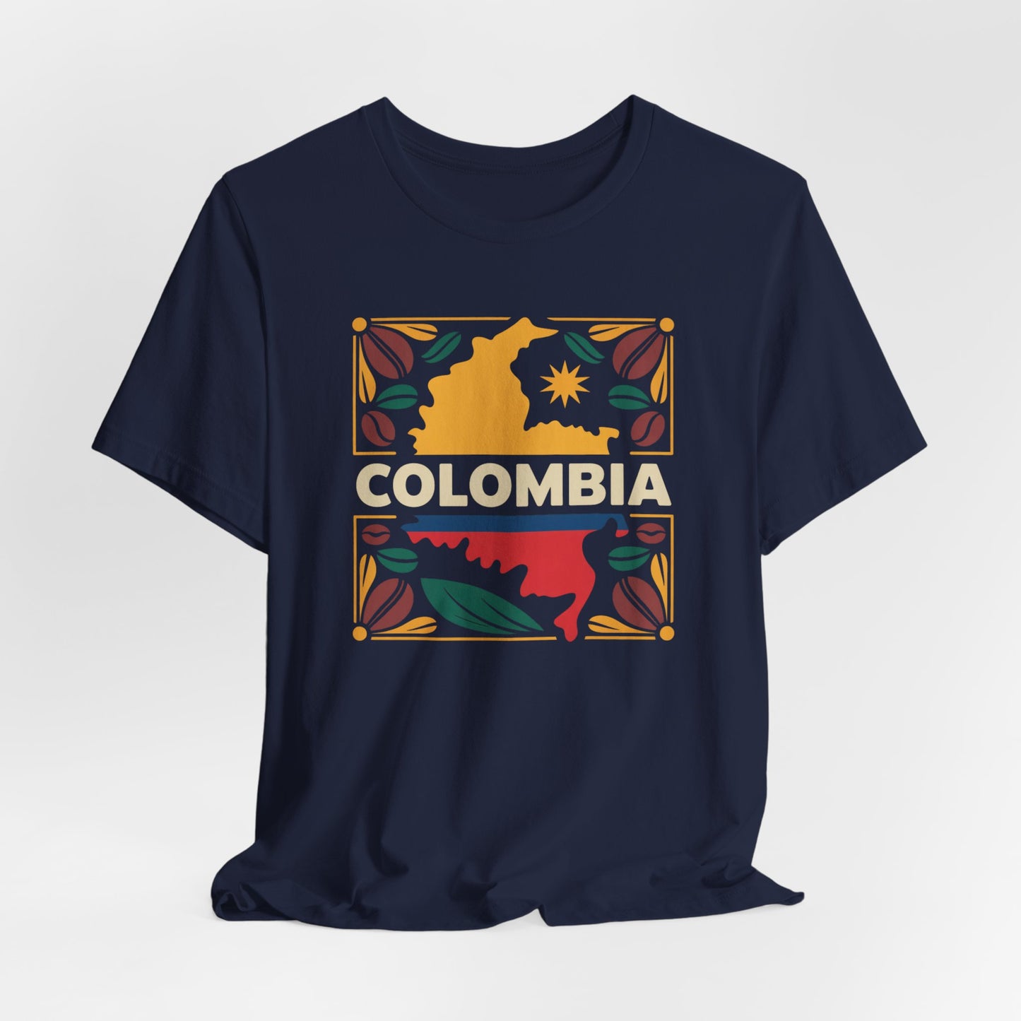 Colombia T-Shirt - Colombian Heritage Pride Tee - Orgullo Colombiano Gift - Hispanic Pride Shirt - Cafetero Style