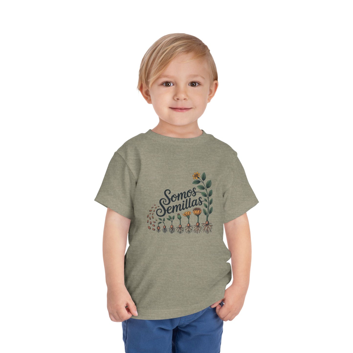Somos Semillas Toddler T-Shirt | Latino Heritage Tee | Hispanic Culture Gift | Latinx Apparel | Somos Fuertes Shirt