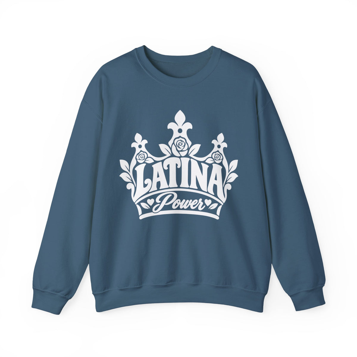 Latina Power Crown Sweatshirt - Mexican Latina Pride Sweater - Latina Gift Crewneck - Reina Corona Spanish Women