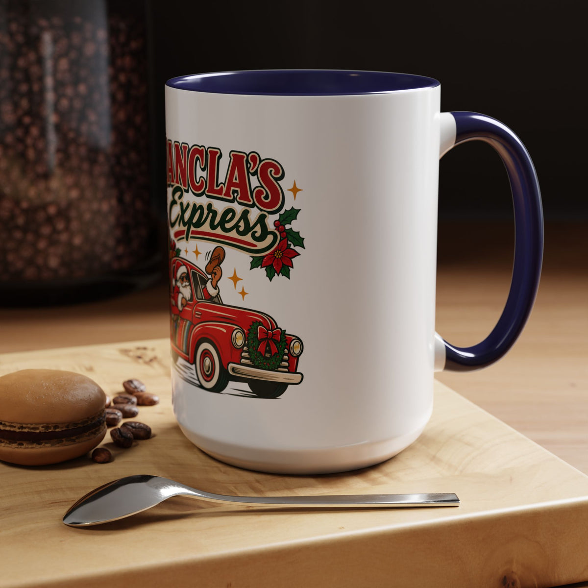 La Chancla Express Mug - Funny Mexican Christmas Mug - Santa Chancla Navidad Gift