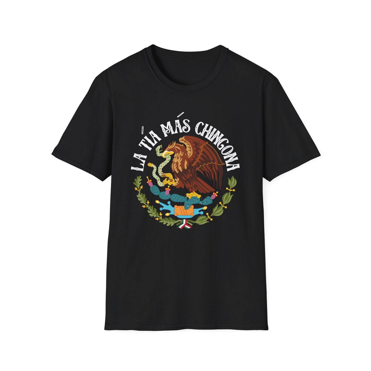 La Tia Mas Chingona | Mexican Shirt Unisex Softstyle T-Shirt | Tio Gifts , Camisa Para Hombre Latino