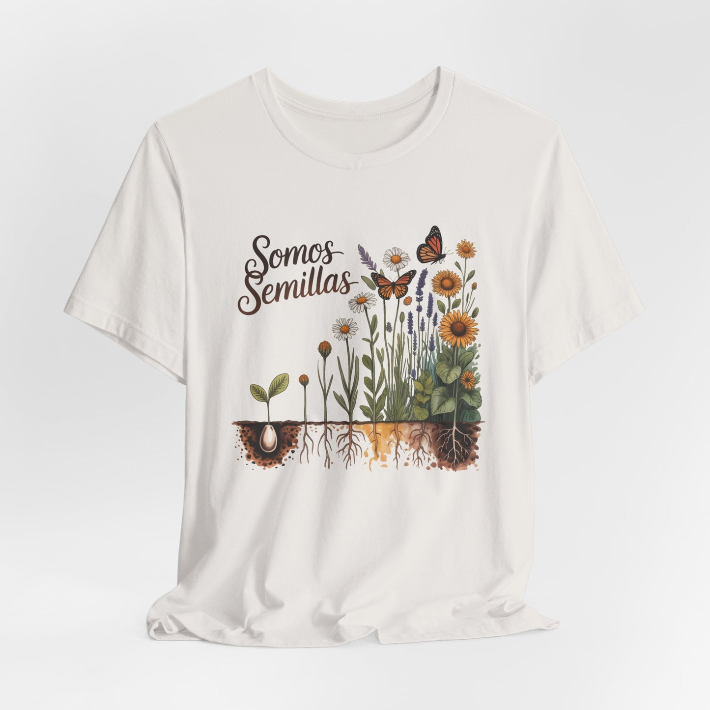 Somos Semillas T-Shirt - We Are Seeds Tee - Latino Heritage Gift - Hispanic Pride Shirt - Inspirational Growth Mindset