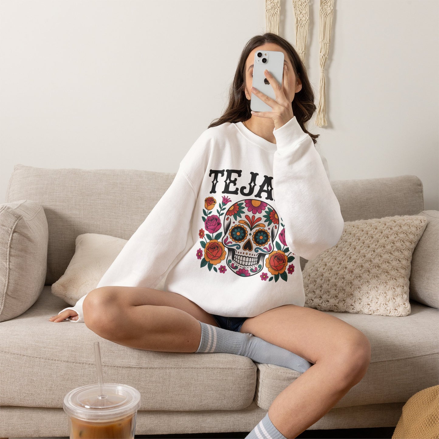 Tejana Sweatshirt - Texas Latina Pride Gift - Hispanic Heritage Sudadera - Tejana Cultura Hoodie - Latino American Pride