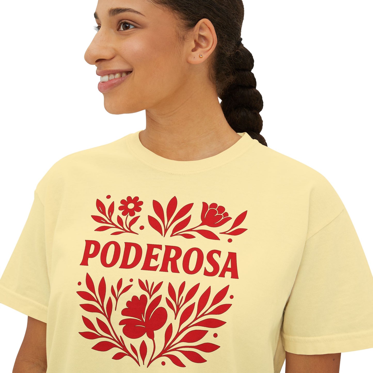 Poderosa  Women's Boxy Tee | Latina Shirt