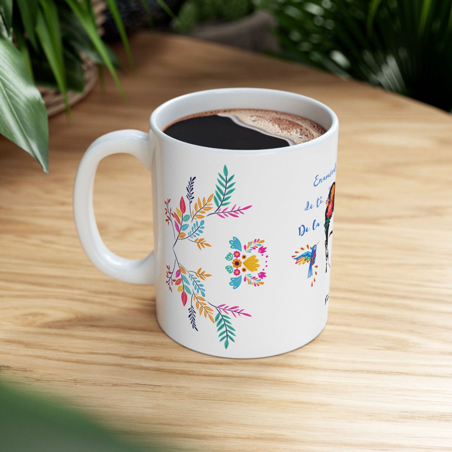 Enamorate en ti Quote Frida Kahlo Mug