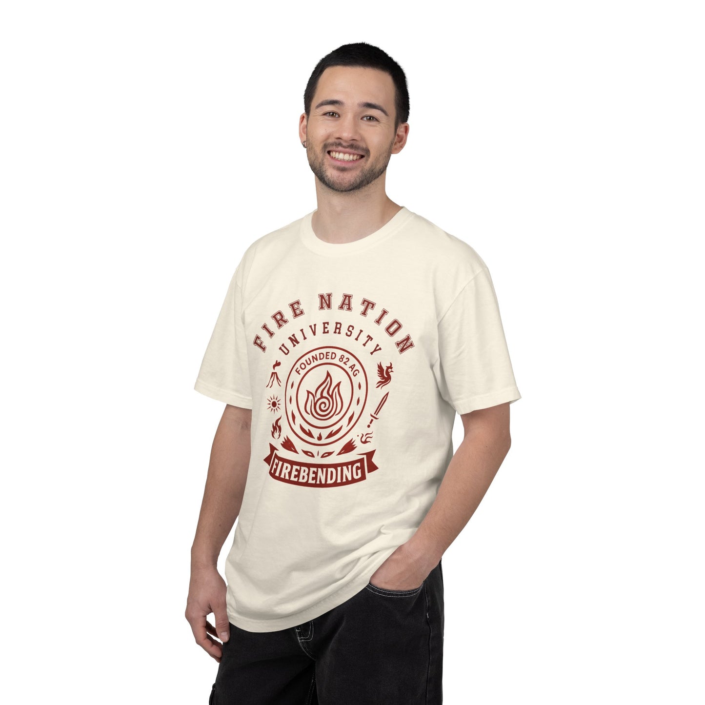 Fire Nation University Shirt | The Last Airbender Gift , Earth Kingdom Tee | Anime Fan Art