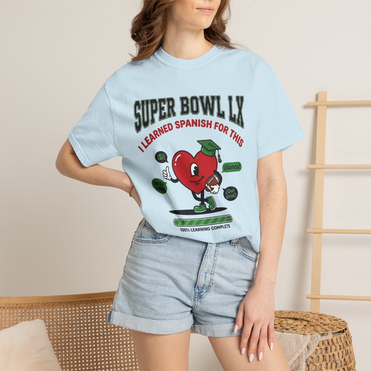 Funny Game Day Shirt, SNL I learned Spanish for This Shirt, Duolingo Joke Tee, Comfort Colors Bilingual Tee