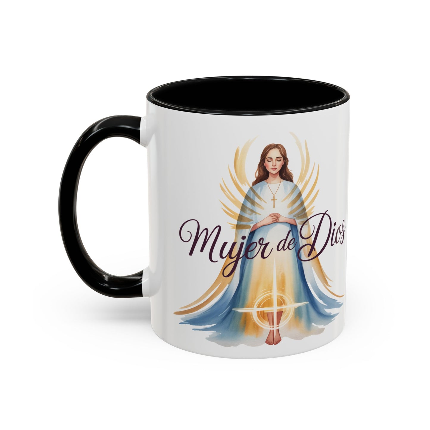 Mujer de Dios Mug - Spanish Faith Coffee Cup Gift for Christian Latina Woman - Catholic Religious Regalo Cristiano