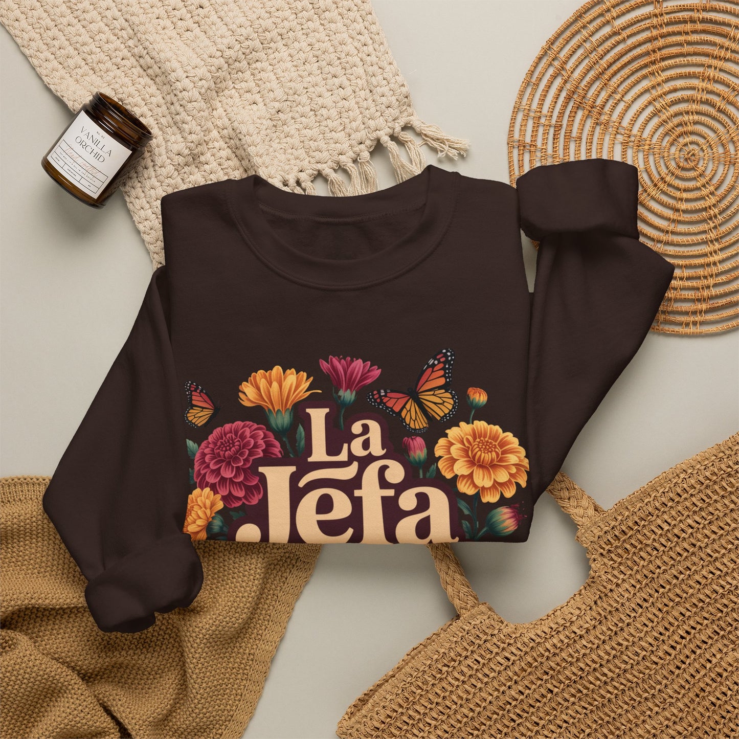 La Jefa Sweatshirt - Latina Boss Babe Gift - Mujer Fuerte Empowerment Hoodie - Feminist Gift for Her - Latina Pride Wear