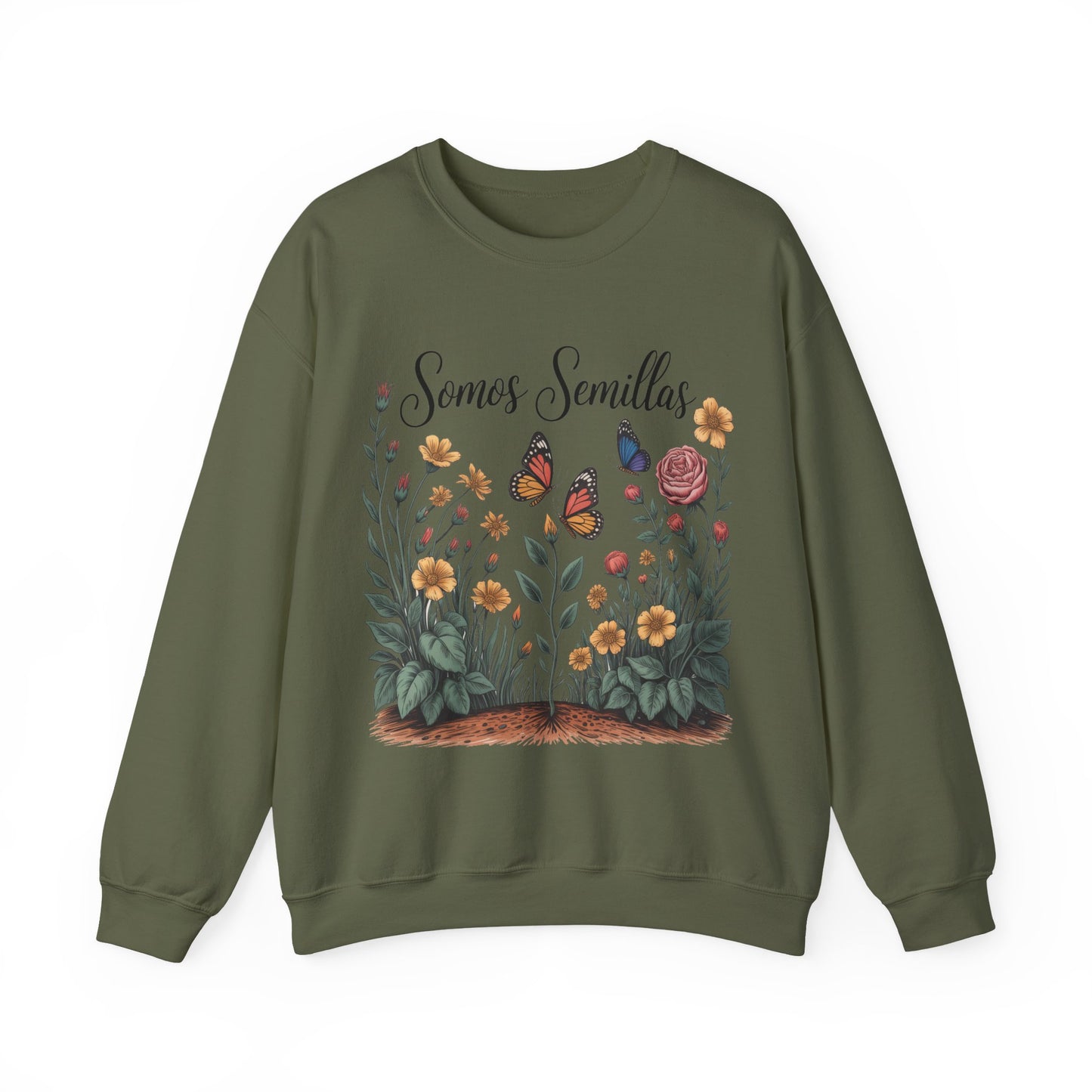 Somos Semillas Sweatshirt - Latino Pride We Are Seeds Message - Hispanic Heritage Inspirational Gift