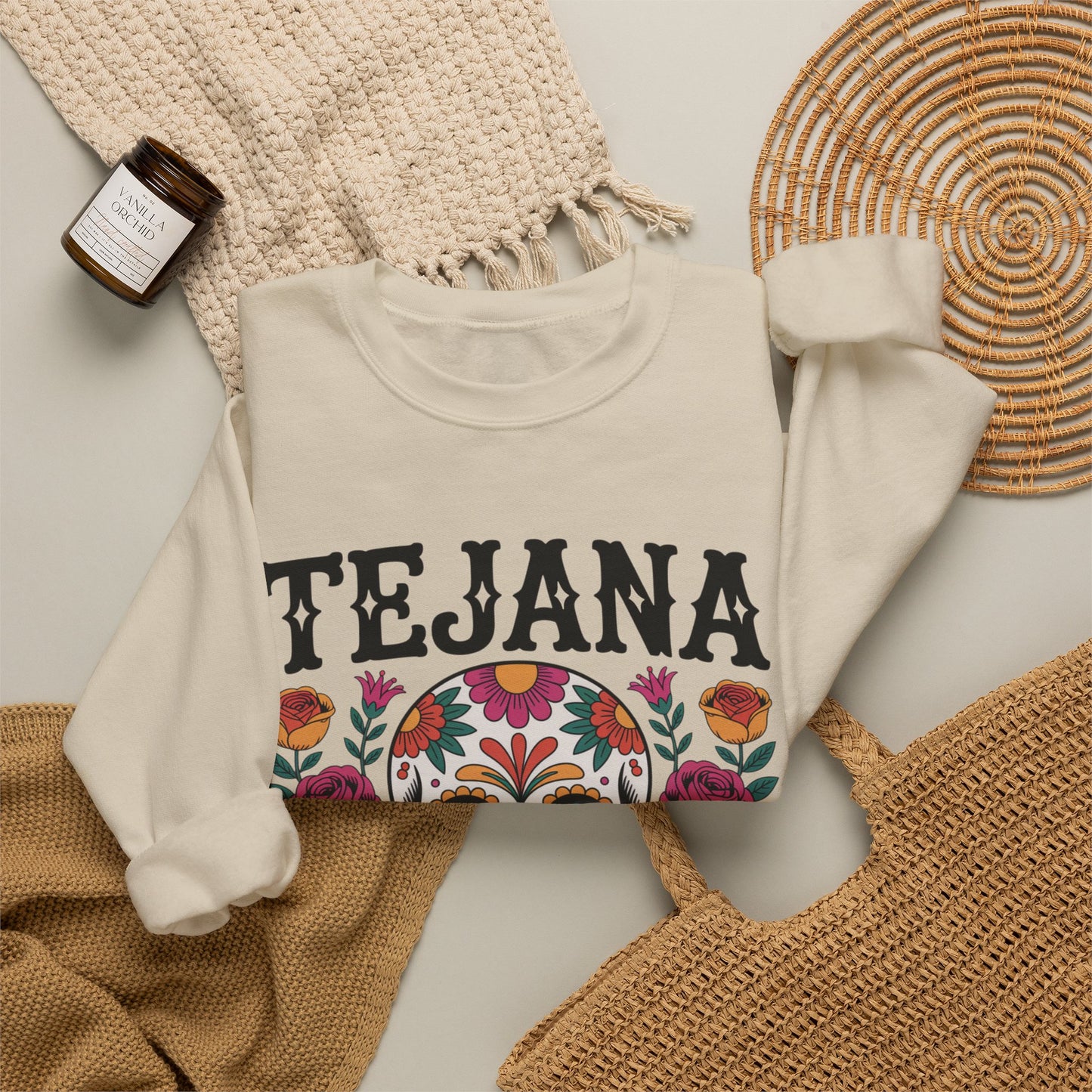 Tejana Sweatshirt - Texas Latina Pride Gift - Hispanic Heritage Sudadera - Tejana Cultura Hoodie - Latino American Pride