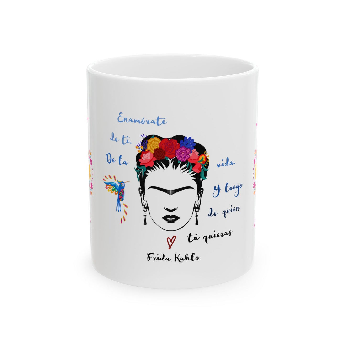 Enamorate en ti Quote Frida Kahlo Mug