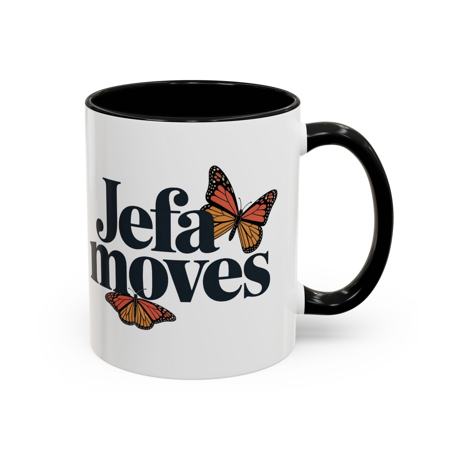 La Jefa Moves Mug - Female Boss Gift for Latina Women - Spanish Coffee Cup - Empowering Latina Gift - Bilingual Mug