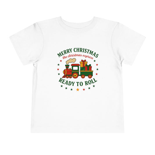 Christmas Train Toddler Short Sleeve Tee