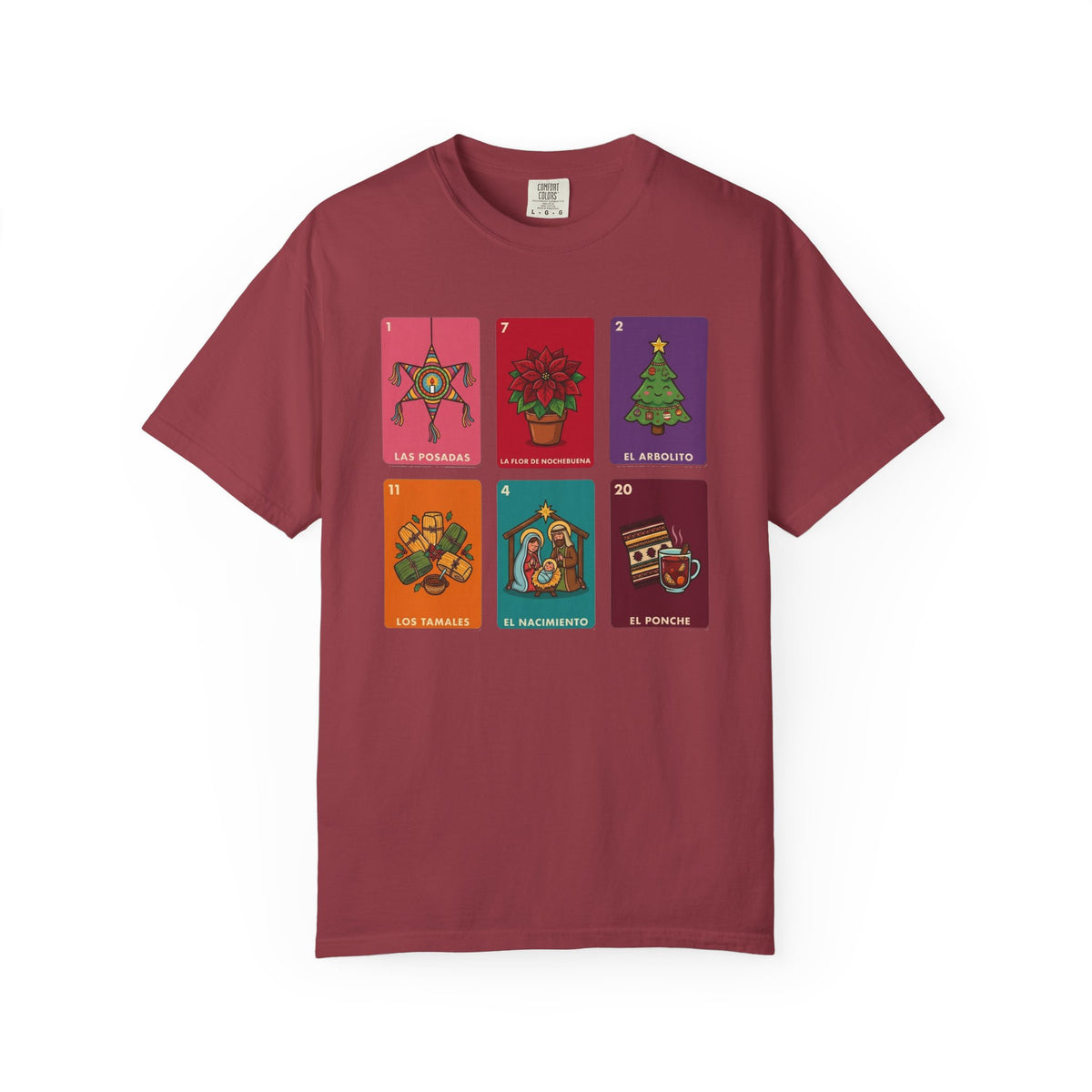 Loteria Navidad Shirt - Mexican Christmas Loteria Tee - Navidad Mexicana Posadas Tamales Ponche - Feliz Navidad Gift