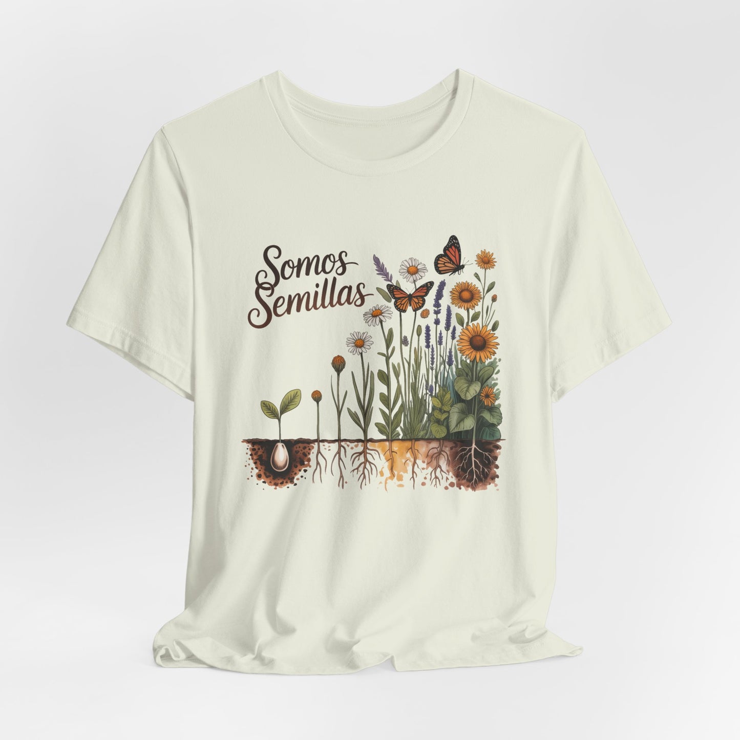 Somos Semillas T-Shirt - We Are Seeds Tee - Latino Heritage Gift - Hispanic Pride Shirt - Inspirational Growth Mindset