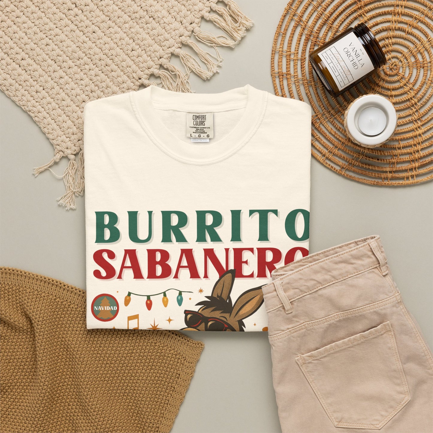Burrito Sabanero Navidad Shirt | Camisa de Navidad Funny Xmas Tee |  Bilingual Shirt