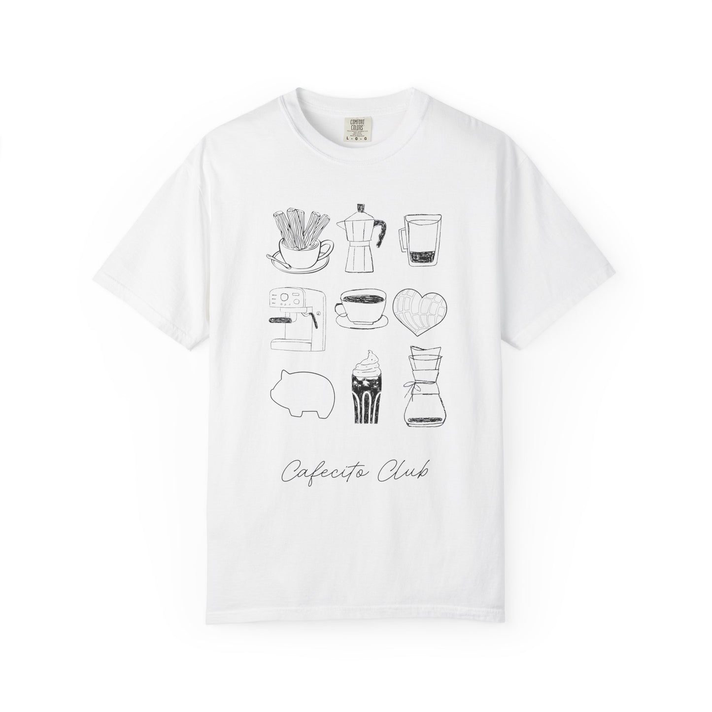 Cafecito Club Tshirt | Camiseta Gifts | Cafecito y Concha