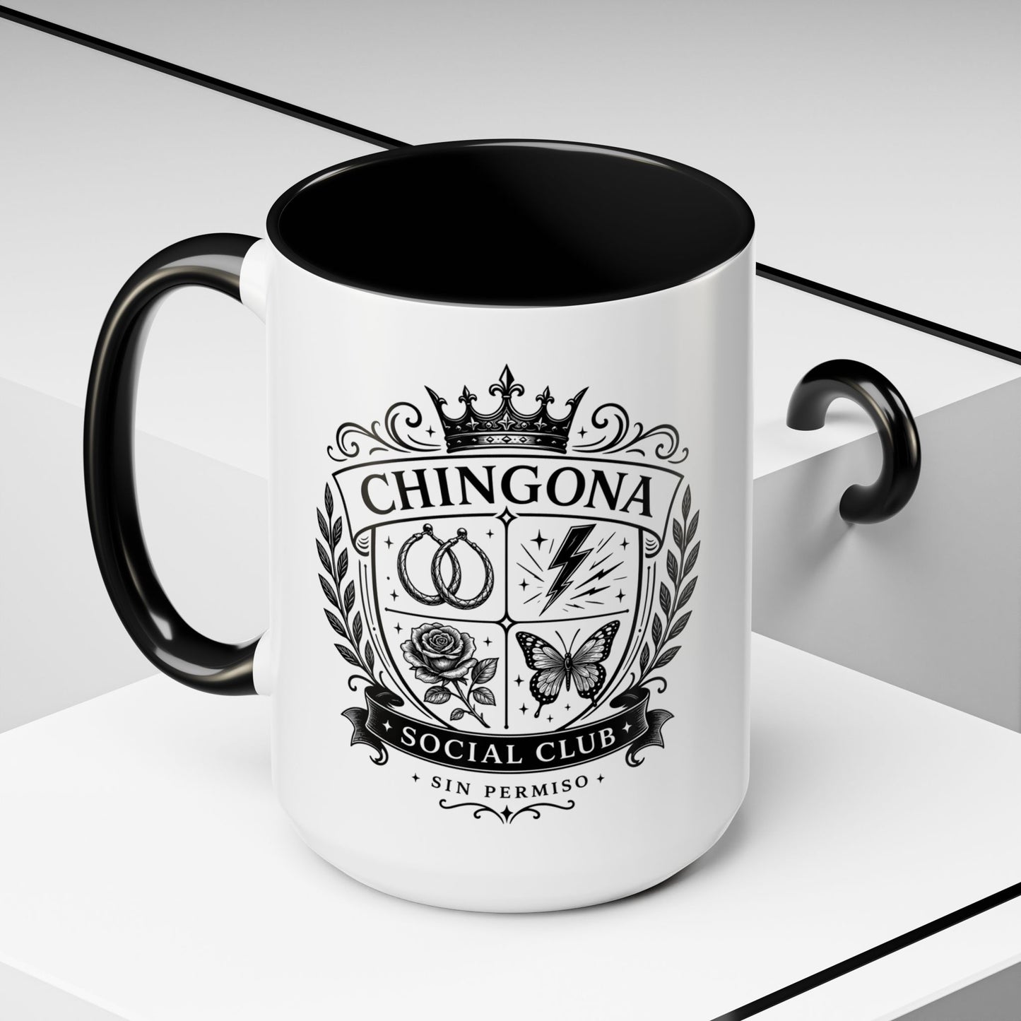 Chingona Comadre Energy Mug - Latina Gift for Her - Regalos para Mujer - Spanish Coffee Cup - Latina Power Drinkware