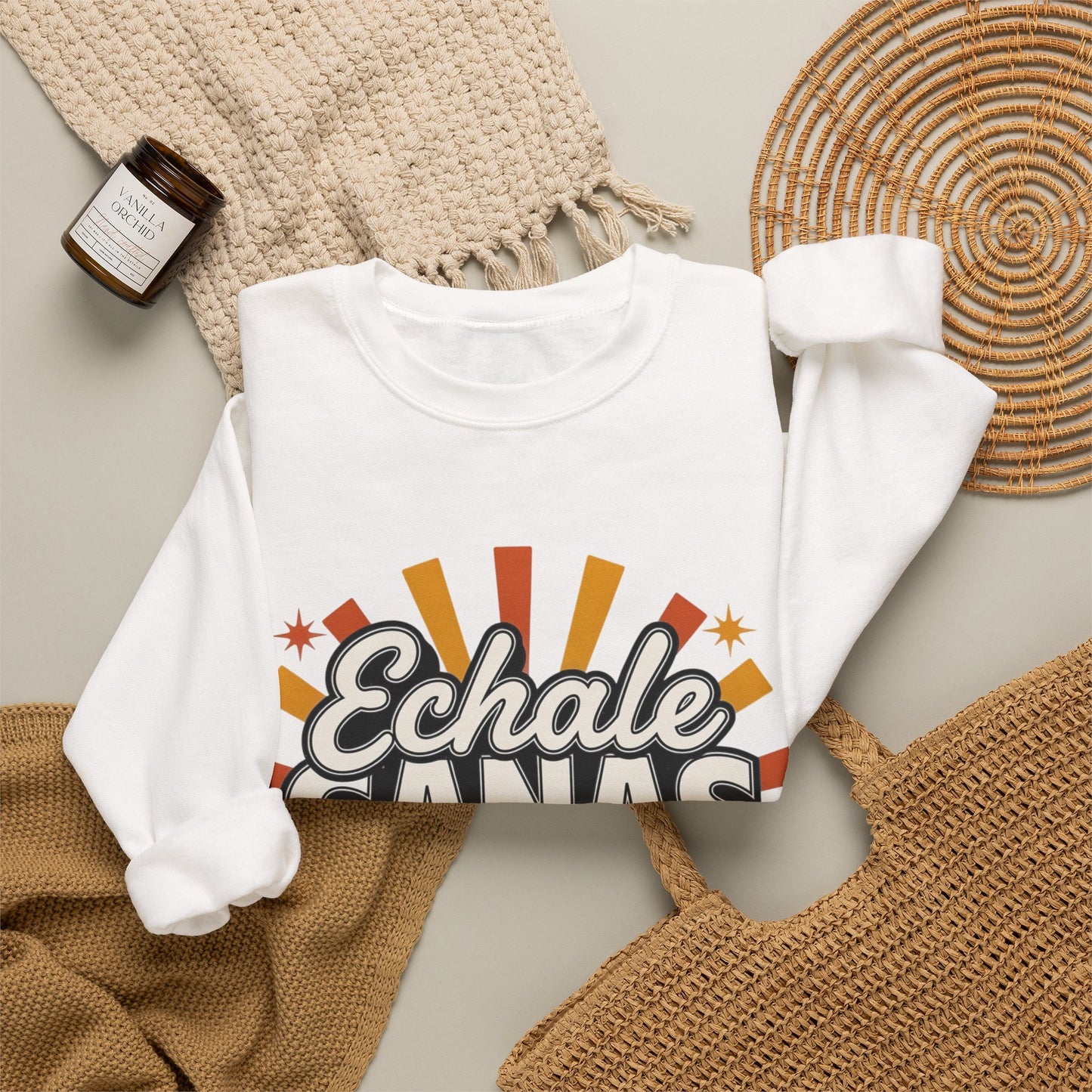 Echale Ganas Sweatshirt - Latina Pride Gift - Spanish Motivational Pullover - Regalos Para Mujer - Latina Power Hoodie